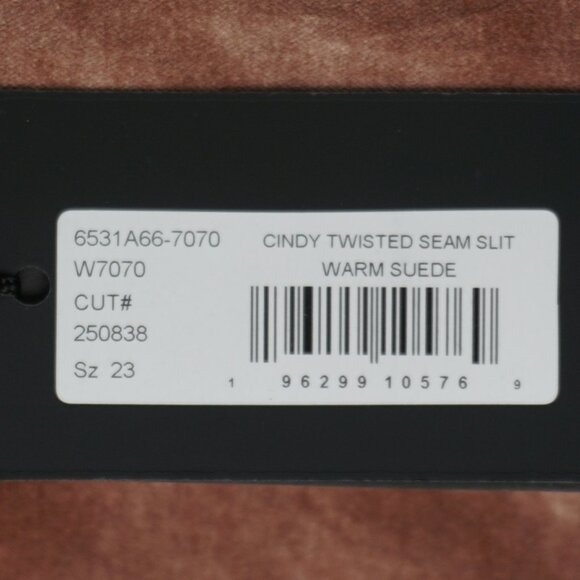 Paige Cindy Velvet Straight Leg Twisted Seam Pants in Warm Suede size 23 - Picture 4 of 16